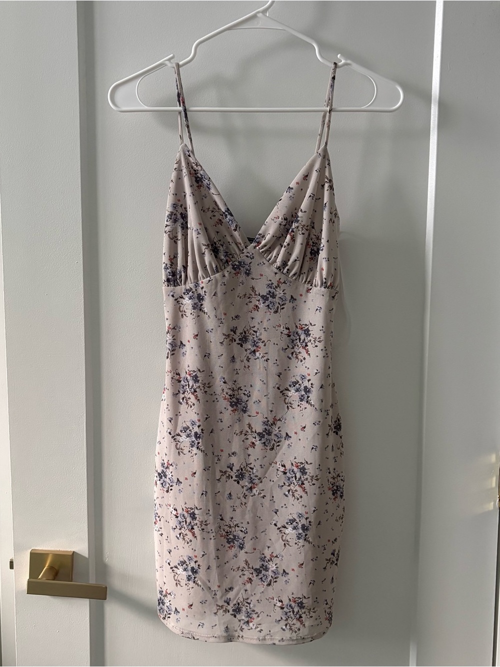 Floral Spaghetti Strap Mini Dress